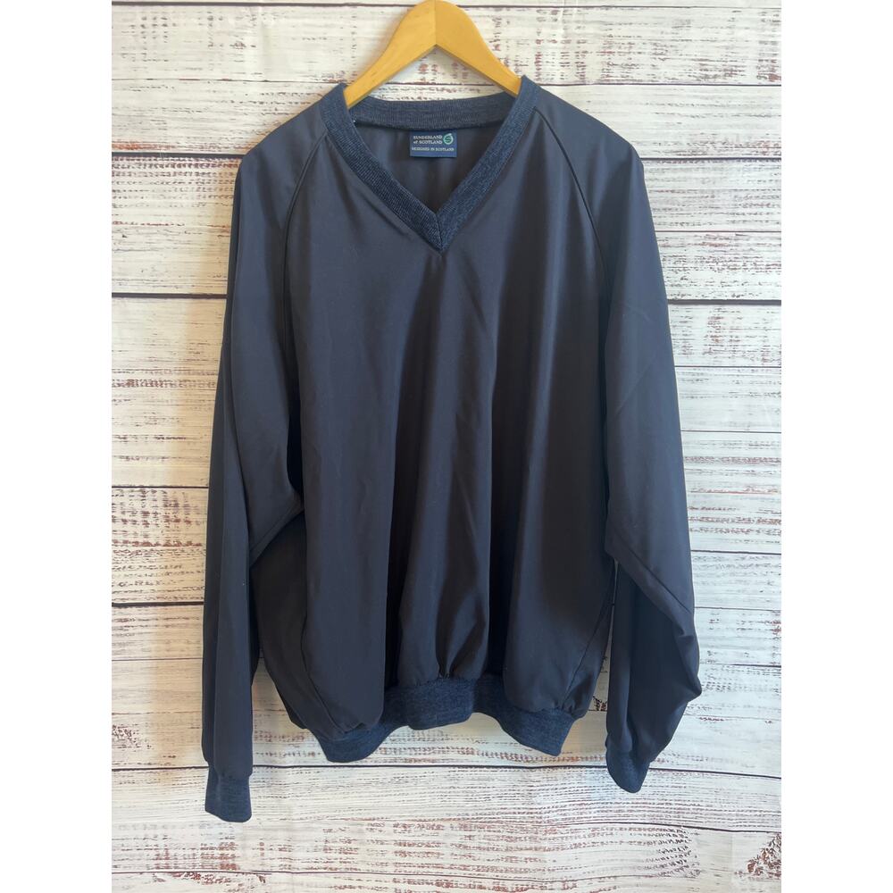 Sunderland of
Scotland Men's Golf Wind Rain V-Neck Pullover Made in USA